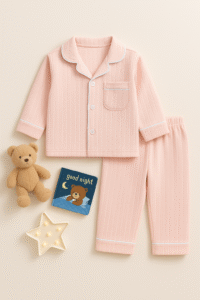 Крафтова дитяча піжама Timan з бавовни «Персиковий затишок»